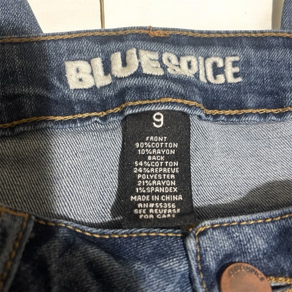 Blue Spice Women's Distressed Boyfriend Jeans mom jeans ankle - Picture 8 of 10